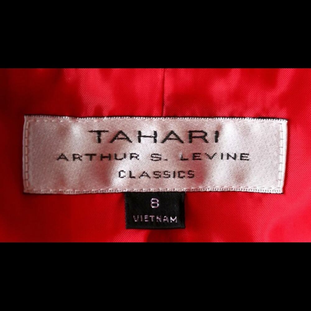 Tahari‎ ASL Classics 8 Bright Red 3/4 Sleeve Jacket IMMACULATE - Picture 6 of 9